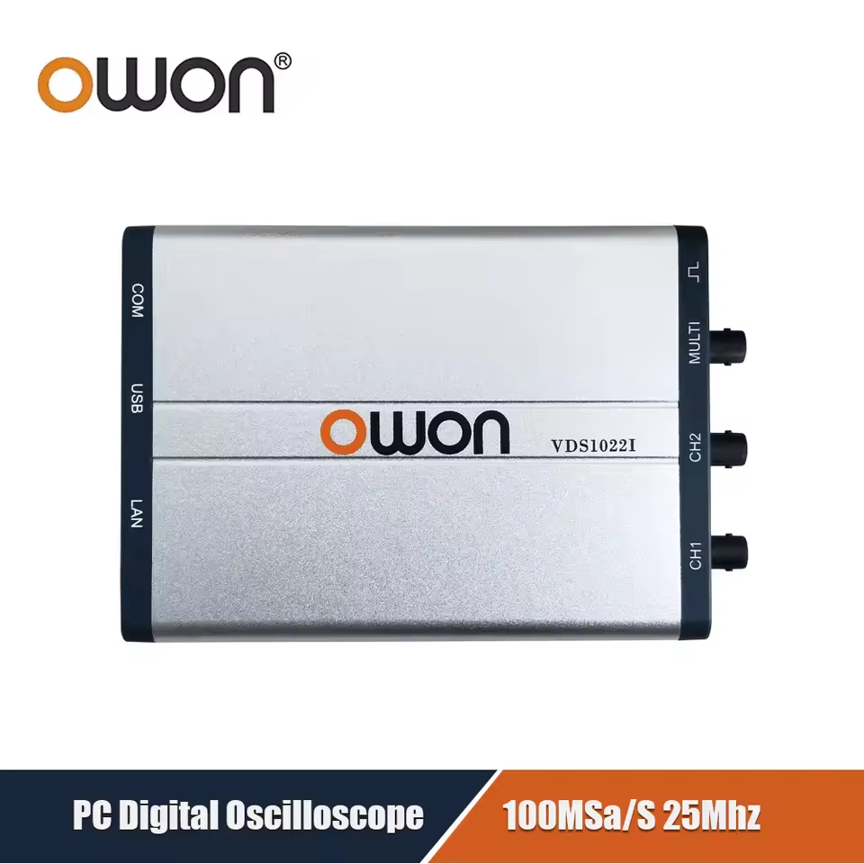 OWON VDS1022/I Virtual PC Osci - Digital Storage Oscilloscope 100Mhz recension och pris